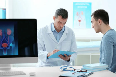 Hombre caminando al aire libre como parte de su rutina de bienestar diaria